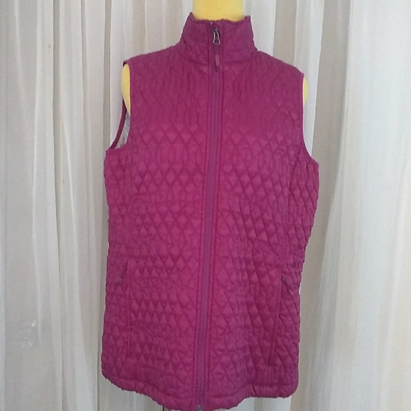 Lands’ End Women’s Quilted Vest Purple Size L 14-16 NWT - Picture 1 of 13